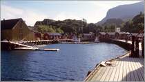 Nusfjord auf Flakstadya. Scan eines Dias vom August 2003.