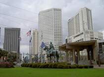 New Orleans, Canal Place mit Sheraton und Wyndham Hotels (13.03.2007)