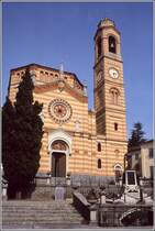 Tremezzina. Chiesa di San Lorenzo in Tremezzo. Scan eines Dias vom Sommer 1979.