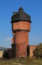 Wasserturm am Bahnhof Saalfeld im Oktober 2015