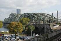 Hohenzollernbrcke in Kln, am 11.11.2015.