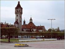 Zoppot. Das Badehaus im Frhjahr 1974. Scan vom Dia.