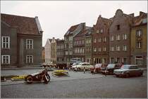 Allenstein (Olsztyn). Der Stare Miasto im Frhjahr 1974. Scan vom Dia.