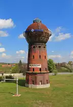 Wasserturm(der Bauart Kl�nne)am Bahnhof in Halberstadt im Mai 2015