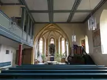R�ckingen, Innenraum der Ev. St. Laurentius Kirche (13.03.2016)