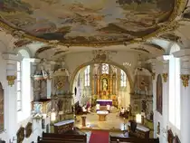 R�ttingen, barocker Innenraum der St. Gangolf Kirche (13.03.2016)