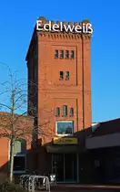 Wasserturm der ehem.Gro�w�scherei Edelwei� in Magdeburg-Sudenburg im Januar 2016