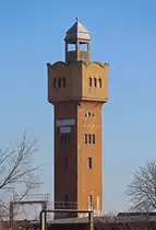 Wasserturm der Aluminiumfolie-Merseburg GmbH(vorm.VEB)im Februar 2014