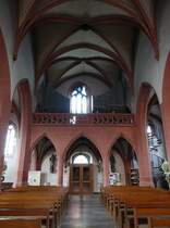 Hassfurt, Orgelempore in der Stadtkirche St. Kilian (25.03.2016)