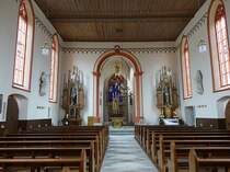 Hofheim, Innenraum der St. Johannes Kirche (25.03.2016)