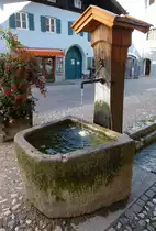 Mittenwald, Brunnen am Obermarkt, Aug.2014