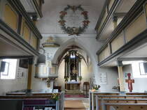 Kirchrsselbach, Innenraum der Ev. St. Jakobus Kirche (27.03.2016)