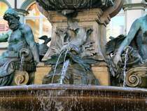 Erfurt, Detail am alten Angerbrunen, Sommer 2007