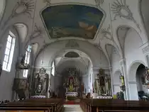 Langensendelbach, barocke Alt�re und Kanzel in der St. Peter und Paul Kirche (27.03.2016)