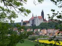 Ein Blick zur Albrechtsburg in Meien. Datum: 20.05.2005