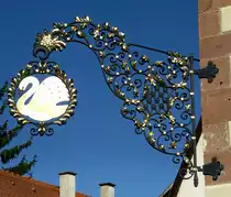 Wei�enburg (Wissembourg), Gasthaus  Zum Schwan , Sept.2015