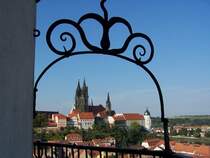 Die Albrechtsburg in Meien, vom Turm der Frauenkirche aus gesehen. Datum: 25.09.2005