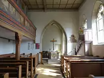 Erbstetten, Innenraum der Ev. St. Laurentius Kirche (03.04.2016)