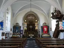 Gymnich, Innenraum der Pfarrkirche St. Kunibert (04.05.2016)