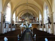 Wijnandsrade, Innenraum mit Orgel der St. Stephanus Kirche (05.05.2016)