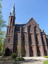 Steyl, Klosterkirche St. Michael, Doppelkirche, Oberkirche nur zugnglich durch das Missionshaus, die Unterkirche dient als Gebetraum (05.05.2016)