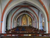 Steyl, Unterkirche der Missionskirche St. Michael, erbaut durch Will Horsten (05.05.2016)