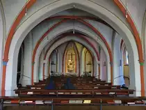 Steyl, Unterkirche der Missionskirche St. Michael, erbaut durch Will Horsten (05.05.2016)