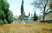 Die Waffenstilstandslinie zwischen Nord- und Sdzypern in Nicosia. Bild vom Dia. Aufnahme: April 1995.