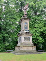 Kriegerdenkmal in Bernau bei Berlin von 1890 am 01. Juni 2016.