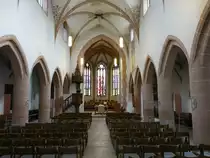 Murrhardt, Innenraum der Ev. Stadtkirche (03.04.2016)