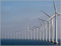 Ein Offshore-Windpark im �resund bei Kopenhagen. Aufnahmedatum: 30.03.2006. Stadtplan bitte im Satelliten- oder Hybrid-Modus anschauen.