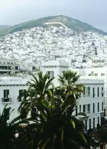 Blick �ber T�touan im n�rdlichen Marokko. Bild vom Dia. Aufnahme: November 1996.