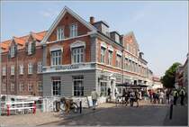 Ribe. Mellendammen ist Teil der Fugngerzone dieser mehr als 8000 Einwohner zhlenden Stadt. 31.05.2016