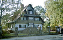 Villa an der Thlmannstrae in Wandlitz. Aufnahme: Oktober 1992.