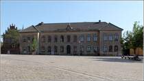 Das Roskilde Gymnasium liegt gegenber dem Dom. 01.06.2016