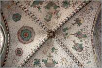 Roskilde. Teil der Deckenbemalung im Dom. 01.06.2016