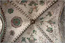 Roskilde. Teil der Deckenbemalung im Dom. 01.06.2016