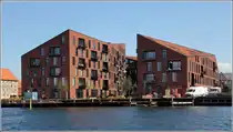 Kopenhagen. Moderne Wohnbauten an der Strandgade in Christianshavn. 02.06.2016