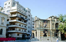 Bukarest nach der 1989-Revolution. Bild vom Dia. Aufnahme: Juli 1990.