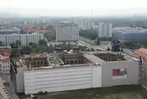 Dresden, Polizeipr�sidium (R�ckseite), Grunaer Stra�e - Blick von der Aussichtsplattform der Frauenkirche - 01.10.2012