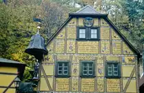 Leonhardi-Museum i Dresdner Stadtteil Lschwitz. Bild vom Dia. Aufnahme: Oktober 1992.