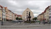 Zittau. Die Neustadt mit dem Salzhaus von 1511. 21.06.2016