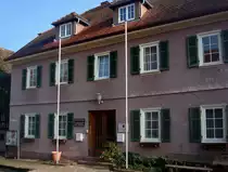 Zavelstein im Nordschwarzwald, das Rathaus des ca. 700 Einwohner z�hlenden Luftkurortes, Okt.2010