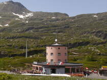 Hotel und Restaurant MONTE LEONE, Simplonpass (2005 m), Schweiz im Kanton Wallis; 10.06.2014
