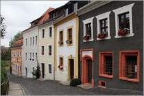 G�rlitz. Sanierte H�userzeile am Karpfengrund. 20.06.2016