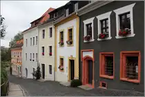 G�rlitz. Sanierte H�userzeile am Karpfengrund. 20.06.2016