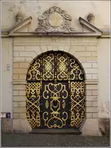 Bautzen. Wundersch�nes Portal eines Geb�udes am Fleichmarkt. 22.06.2016