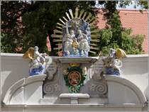 Bautzen. Reich geschmckt ist das Portal des Domstiftes. 22.06.2016