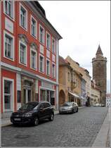 Bautzen. Blick durch die Wendische Strae zum Wendischen Turm. 22.06.2016