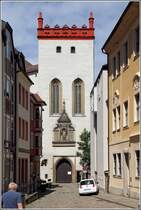 Bautzen. Der Matthiasturm in der Schlossstrae war frher der einzige ffentliche Zugang zur Ortenburg. 22.06.2016